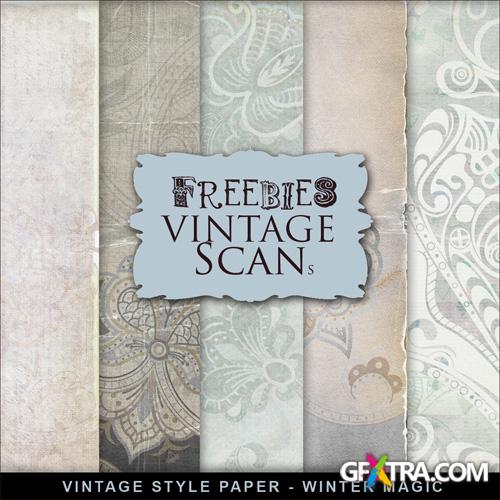 Textures - Vintage Style - Winter Magic