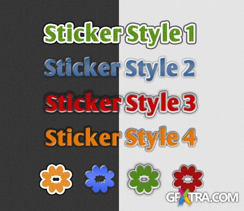 Sticker Photoshop Styles