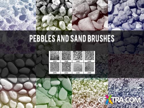 Pebbles and Sand Photoshop Brushes