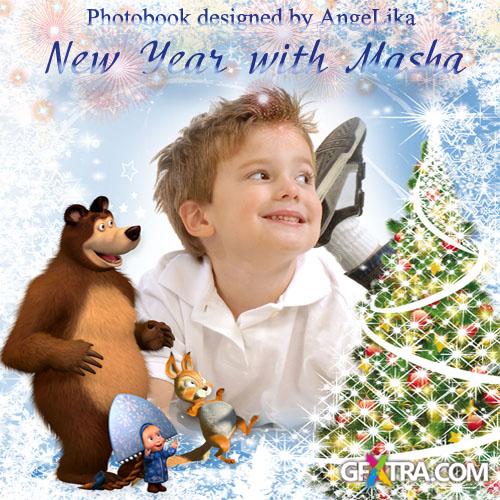 Kids photobook - New Year with Masha