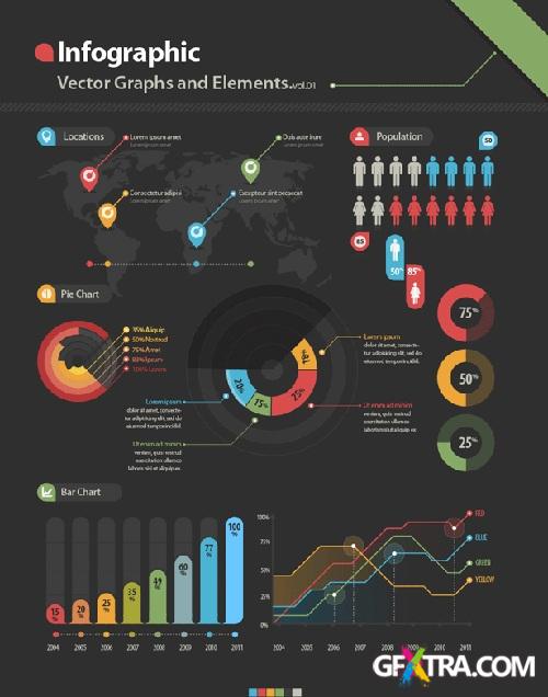 Infographic Vector Graphic and Elements Kit