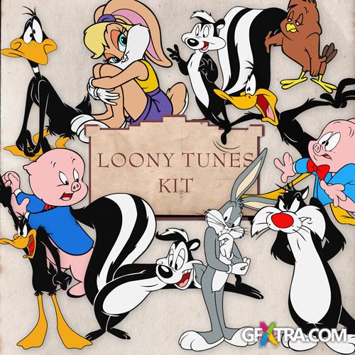 Scrap-kit - Looney Tunes Heroes Illustrations In PNG