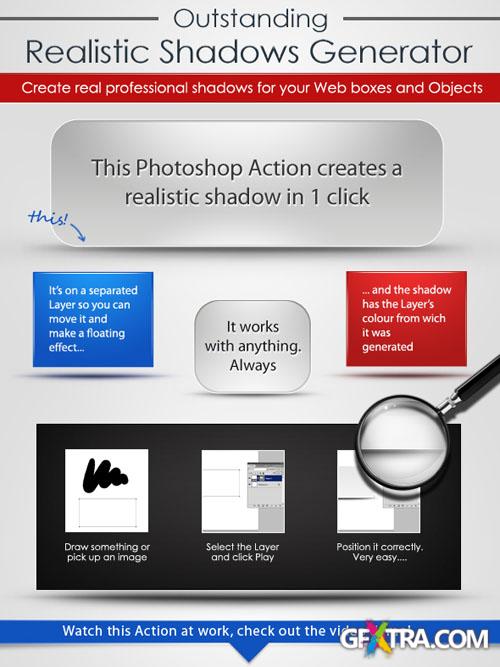 Realistic Shadow Generator Photoshop Actions