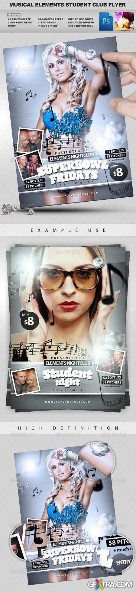 GraphicRiver - Student Club Night PSD Party Flyer Template Reuploaded