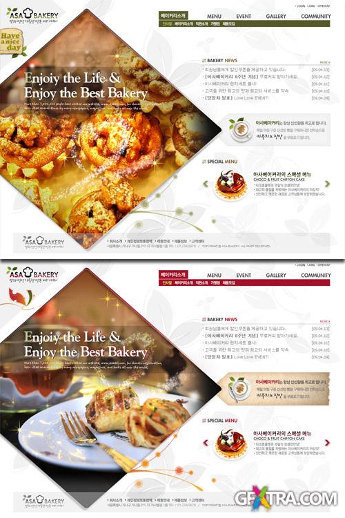 PSD Web Templates - Restaurant and Food