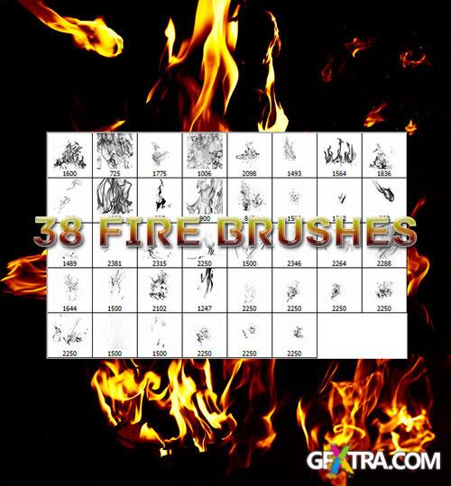 38 Fire Photoshop Brushes