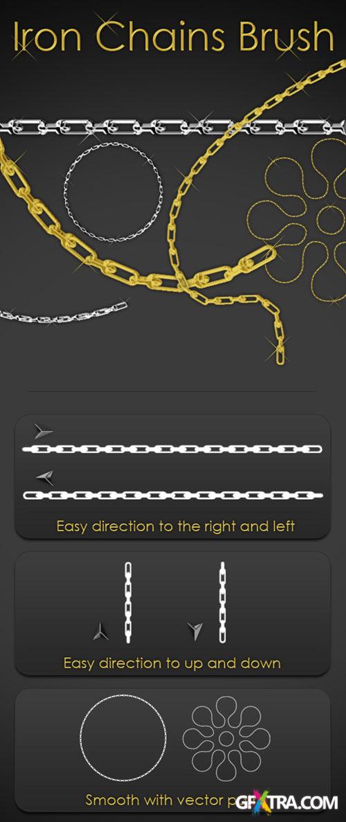 Iron Chains Photoshop Brushes