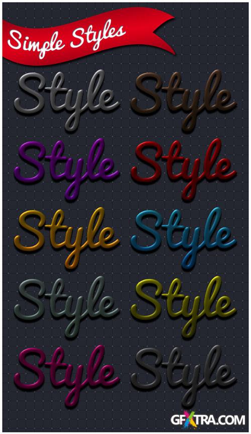 Simple Photoshop Styles