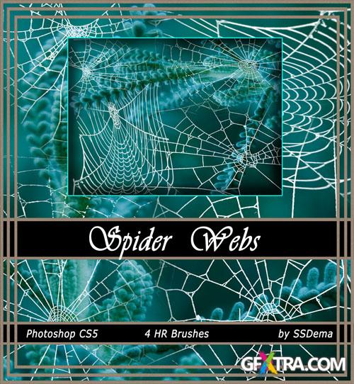 Spider Web Photoshop Brushes