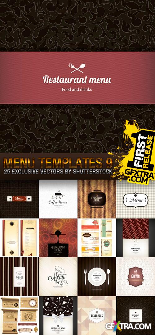 Amazing SS - Menu Templates 9, 25xEPS