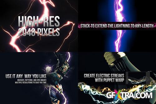 18 Electrifying Lightning Strikes Photoshop Brushes