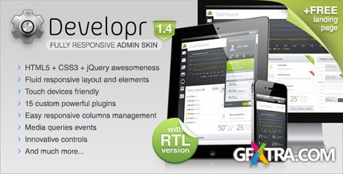 ThemeForest - Developr v1.4 - Fully Responsive Admin Skin