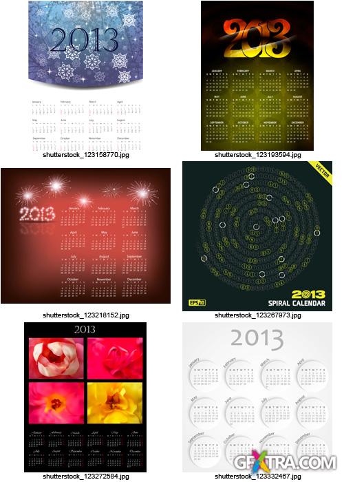 Amazing SS - Calendar Grid 2013 (Part 9), 25xEPS