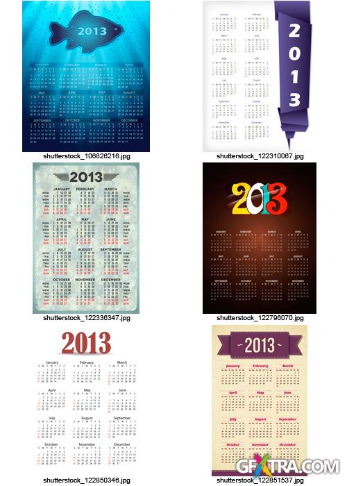 Amazing SS - Calendar Grid 2013 (Part 9), 25xEPS