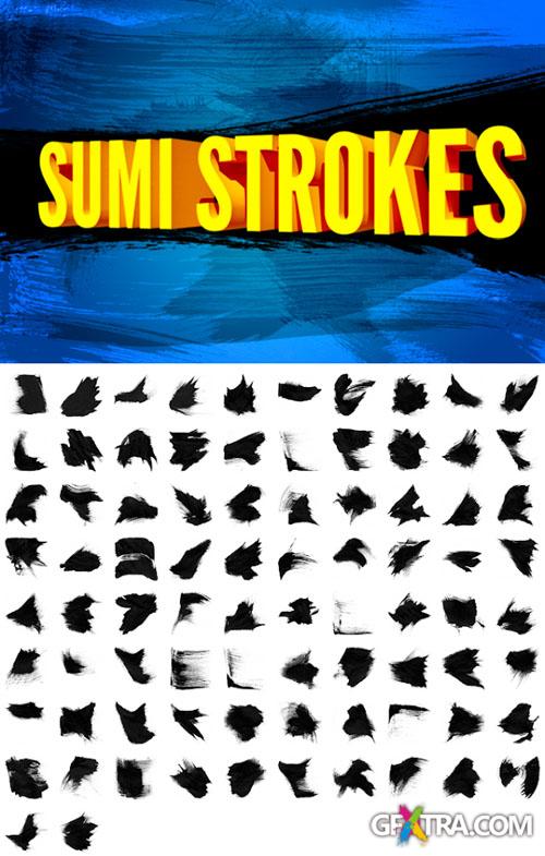 82 Sumi Strokes Photoshop Brushes