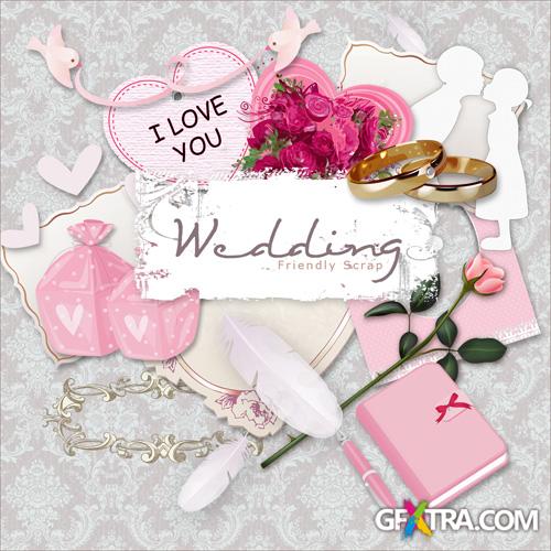 Scrap-kit - Wedding - I Love You