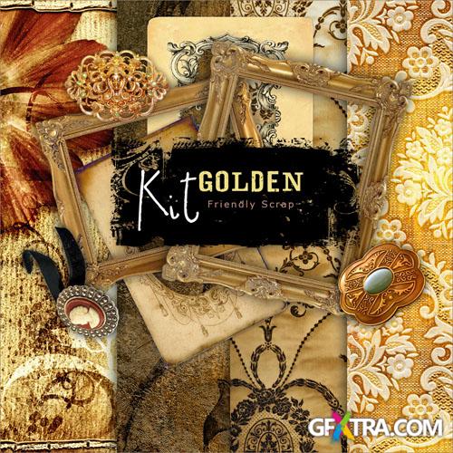 Scrap-set - Golden Mix