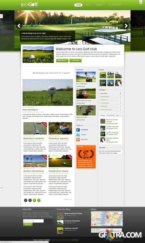 LeoTheme - Leo Golf Template For Joomla 2.5