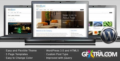 ThemeForest - MiniBuzz v1.1.2 - Minimalist Business WordPress Theme