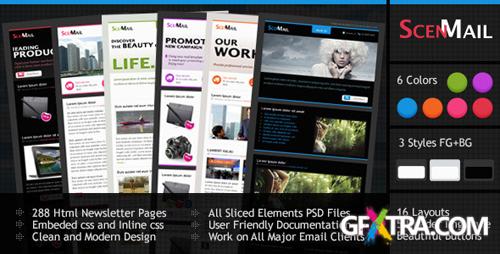 ThemeForest - Scenmail Newsletter Email Template