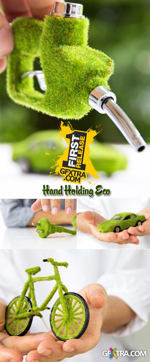 Stock Photo: Hand Holding Eco