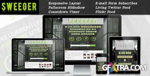 ThemeForest - Sweeger - Responsive Coming Soon Page