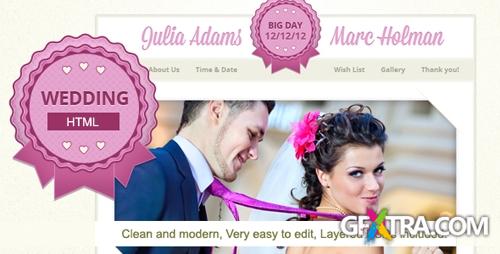 ThemeForest - Justwedding - Wedding site template