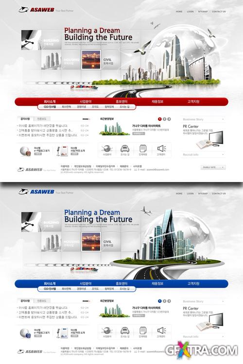 PSD Web Templates - Planning a Dream Building The Future