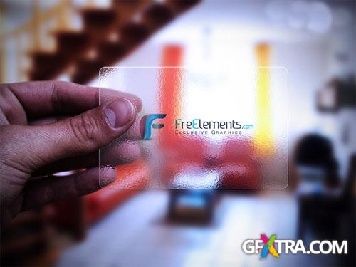 Transparent Business Card PSD Template