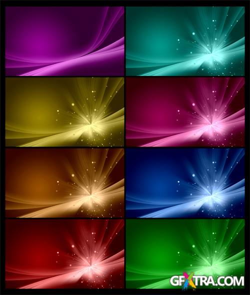 PSD Source - Colored Radioactive Rays Backgrounds