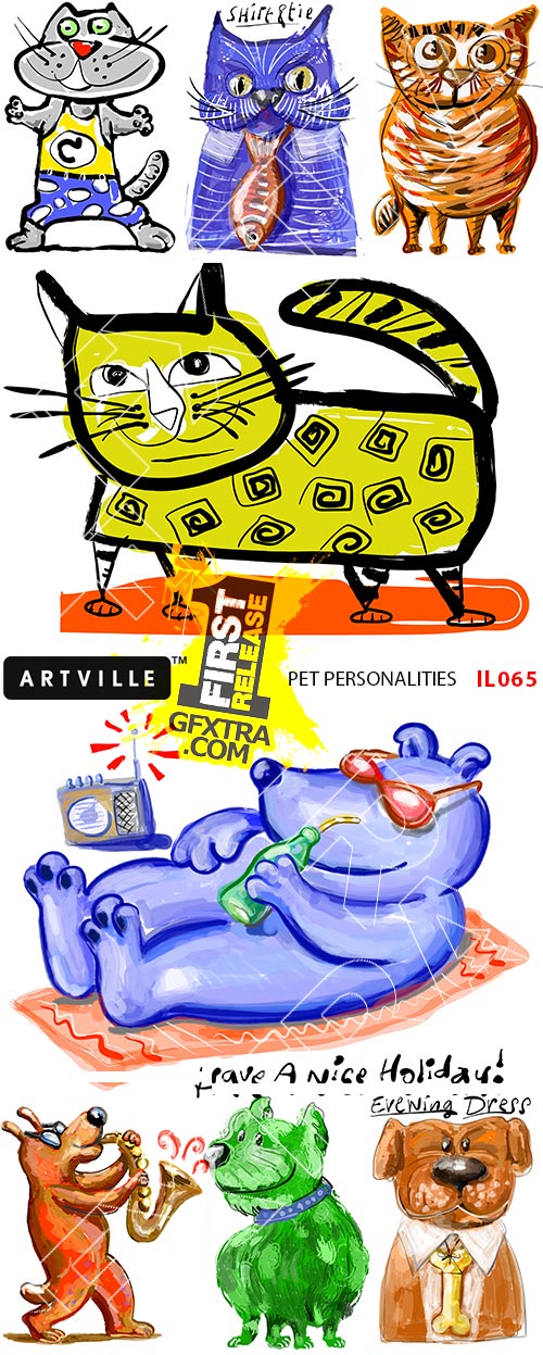 Artville Illustration Series IL065 Pet Personalities