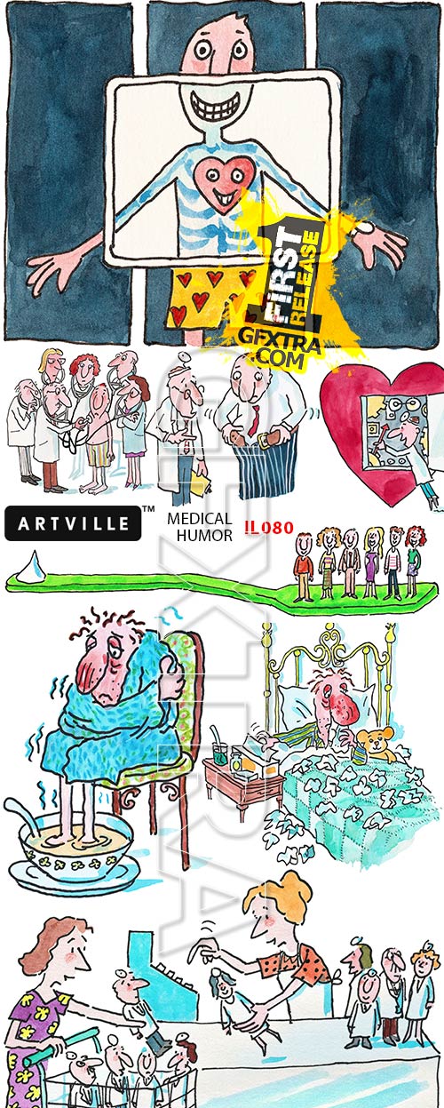 Artville Illustrations IL080 Medical Humor