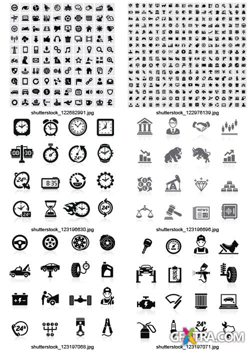 Amazing SS - Black & White Icons, 25xEPS