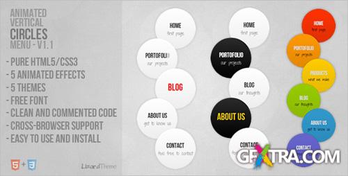CodeCanyon - Animated Vertical Circles Menu v1.1