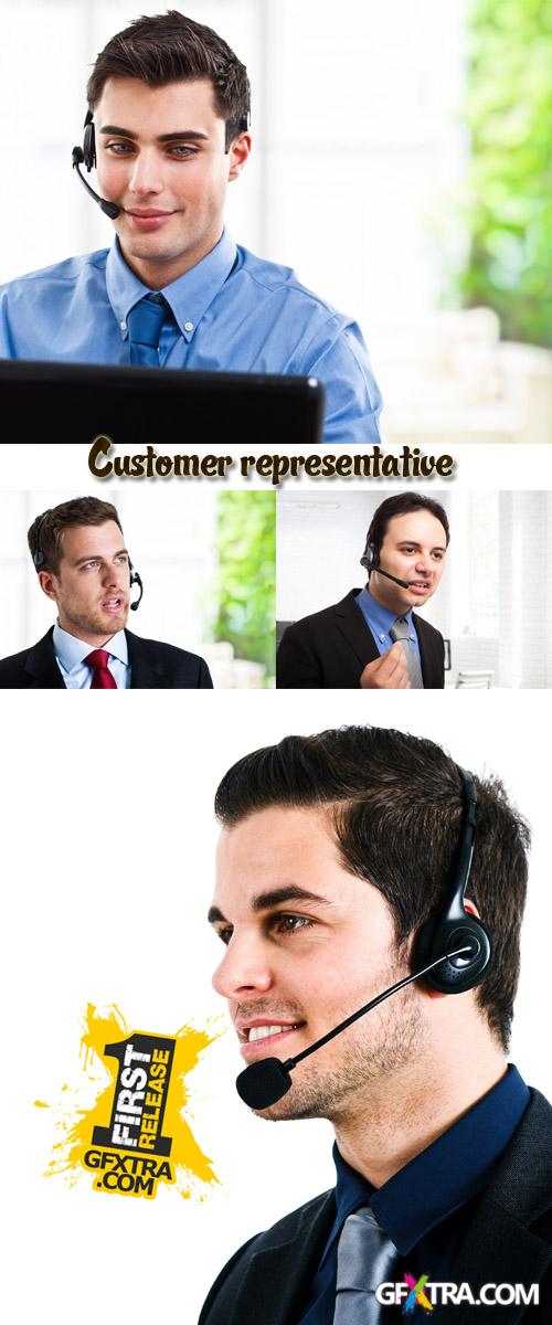 Stock Photo: Customer representative