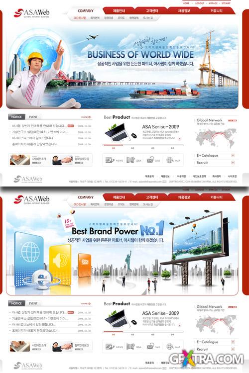 PSD Web Templates - Business Of World Wide