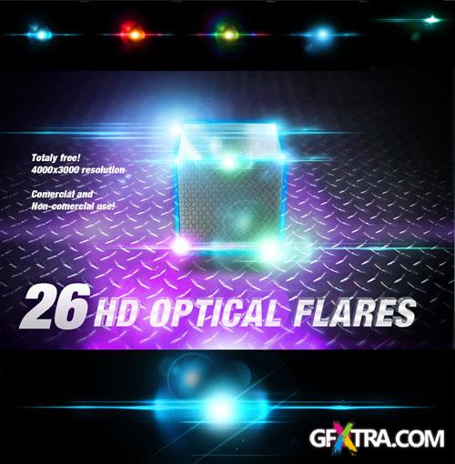 31 HD Lens Optical Flares Backgrounds