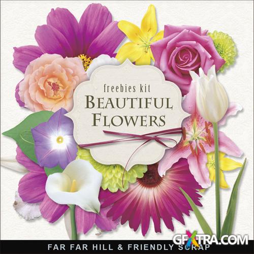 Scrap-kit - Beautiful Flovers Pack