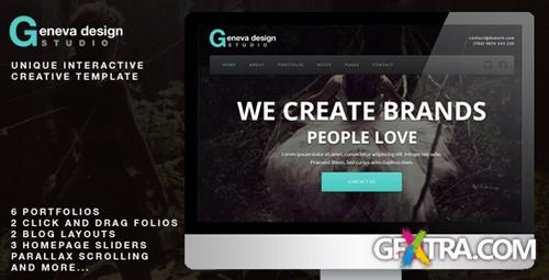 ThemeForest - Geneva Unique Interactive Creative Template