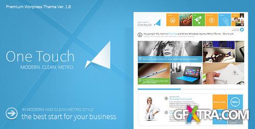 ThemeForest - One Touch v1.8.2 - Multifunctional Metro Stylish Theme