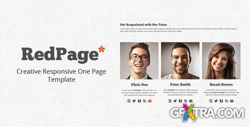 ThemeForest - Red Page: Creative Responsive One Page Template