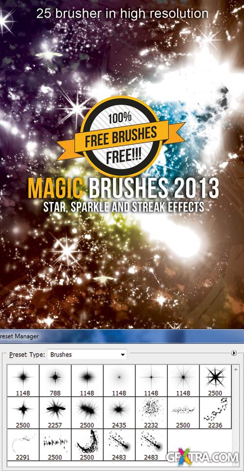 PS Hi-Res Brushes - Magic Sparkle and Streak Effects