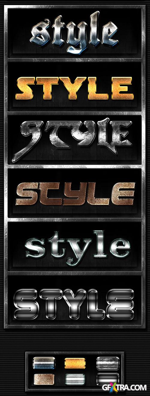 6 Exclusive Metallic Photoshop Styles