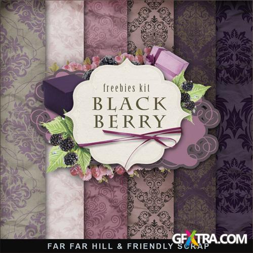 Scrap-set - Black Berry