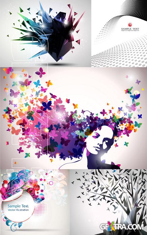 Backgrounds Vector Set #14