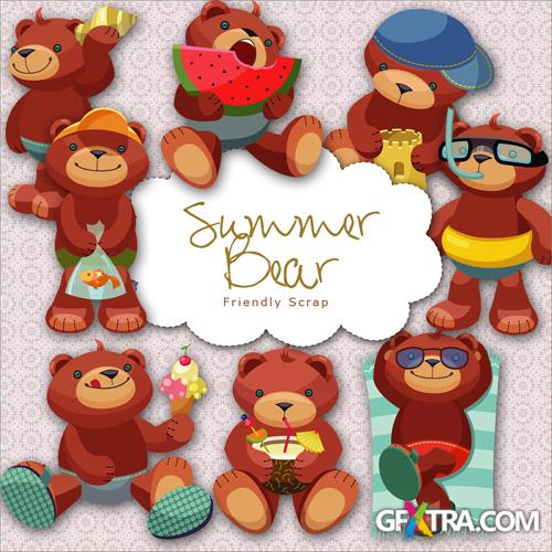 Scrap-kit - Summer Bear