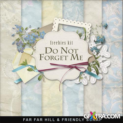 Scrap-set - Fo Not Forget Me