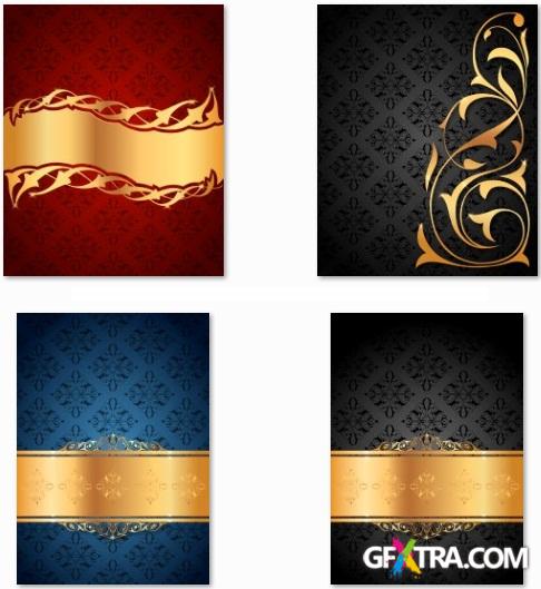 Backgrounds with Gold Elements - 25 AI Vector Stock