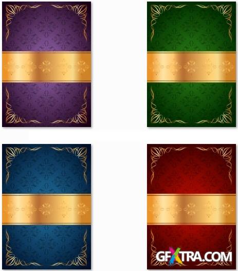 Backgrounds with Gold Elements - 25 AI Vector Stock