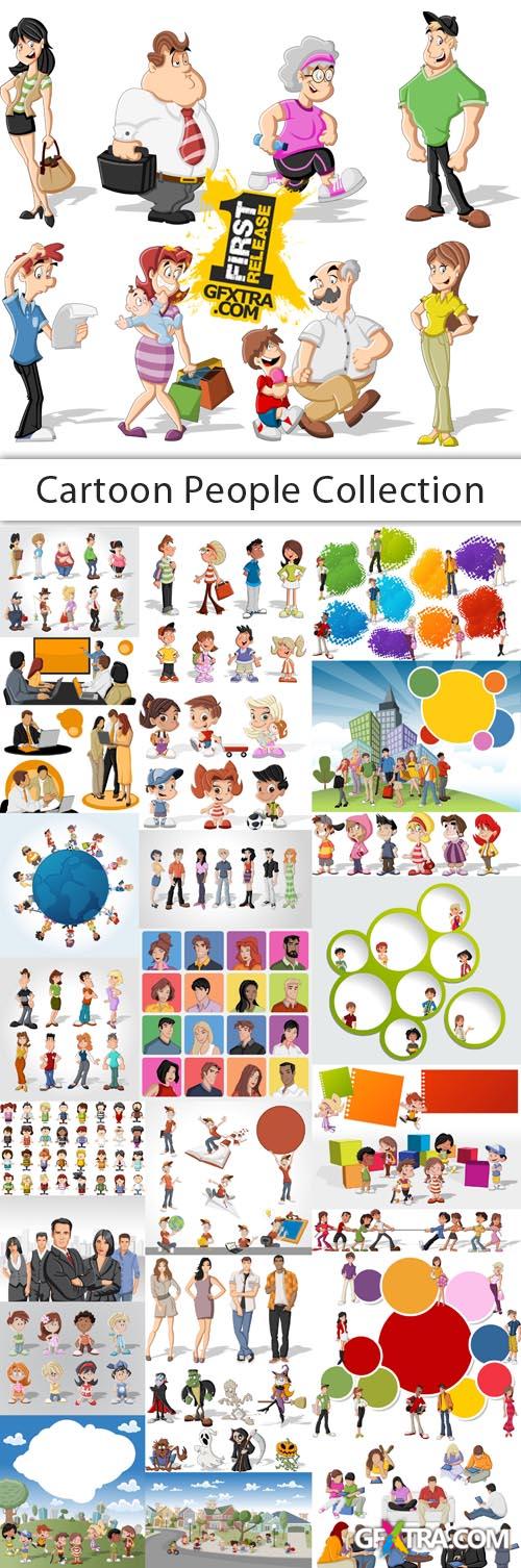 Cartoon People Collection - 25 EPS Vector Stock